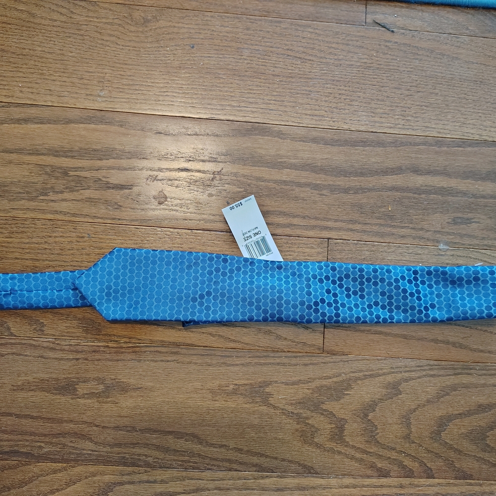 Club Room‎ Hexagonal Blue Tie